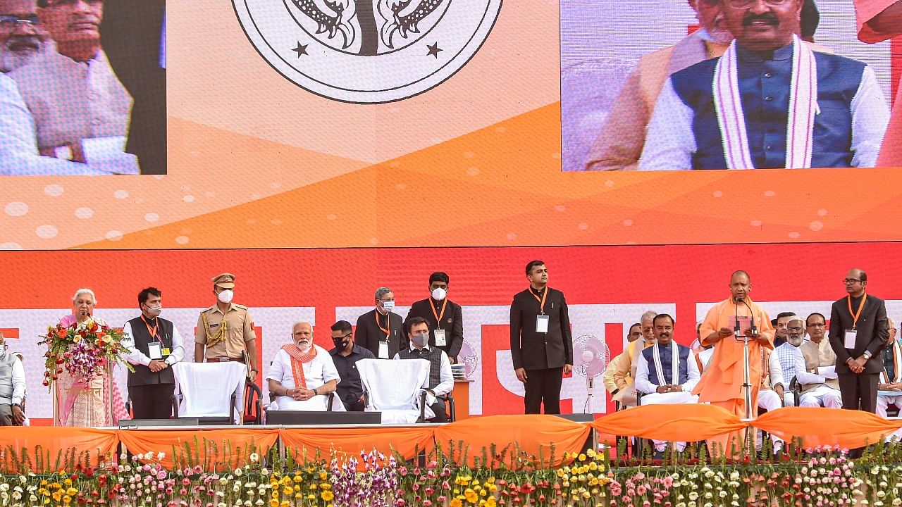 In Pics | Yogi Takes Oath As UP CM For 2nd Term In Presence Of ...